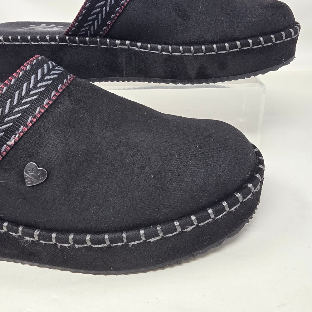 Skechers BOBS Ice Angel Womens 8.5 Black Memory Foam Platform Slipper 114560 - Picture 4 of 16